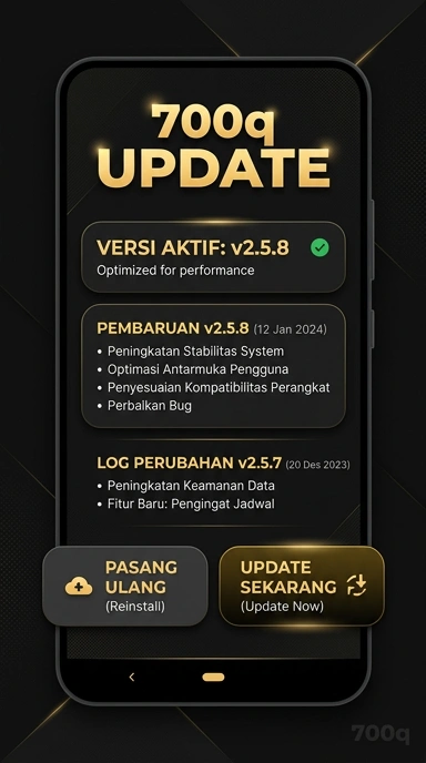 Riwayat Versi 700q untuk Pengguna Android
