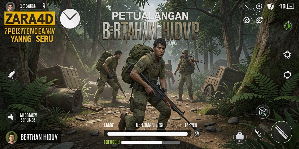 Antarmuka ZARA4D yang interaktif untuk pengalaman bertahan hidup.